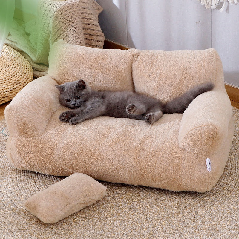 Cat Comfortable Plush Bed Warm Sofa